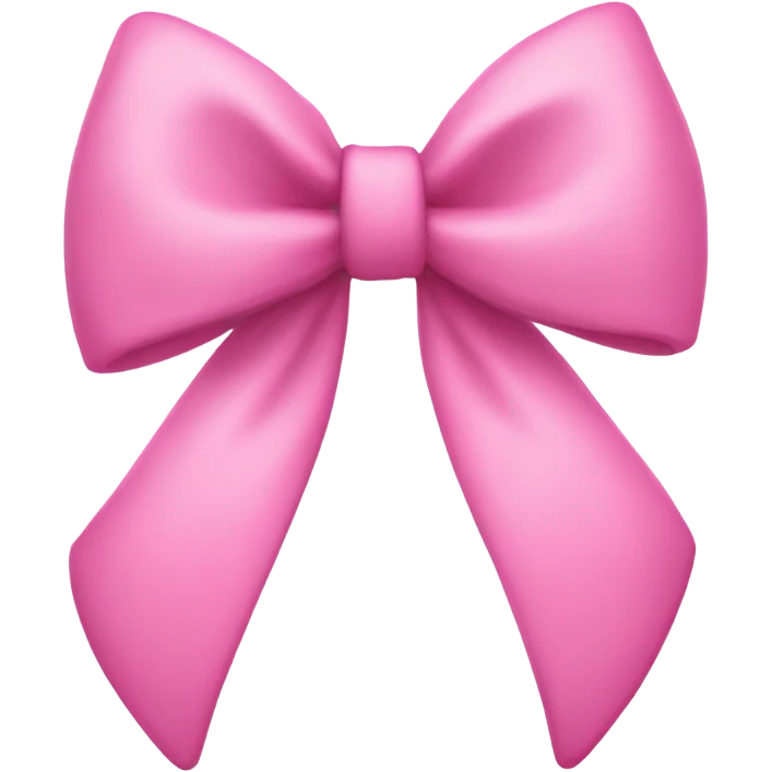 Coquette pink bow aesthetic emoji