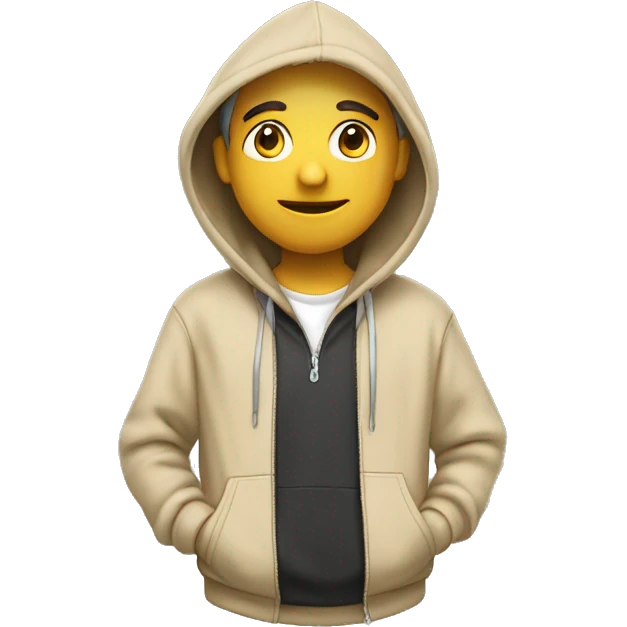 beige hoodie ￼ emoji