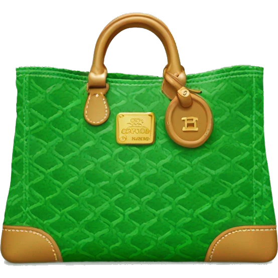green goyard bag emoji