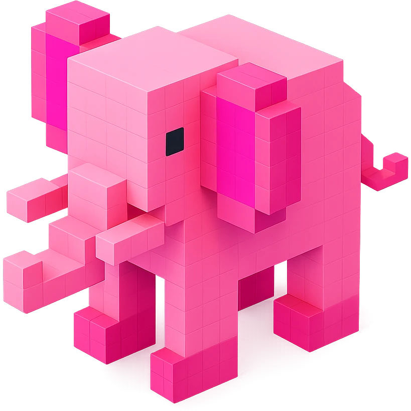 Pink Elephant  emoji
