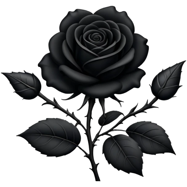 black rose emoji