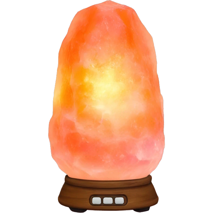 Orange Pink Himalayan salt lamp emoji