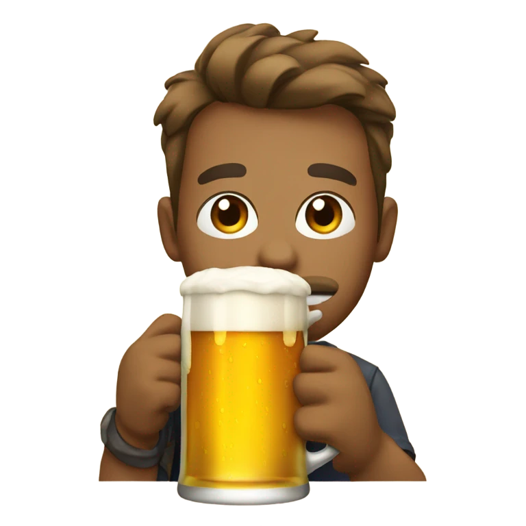 Drinking beer emoji