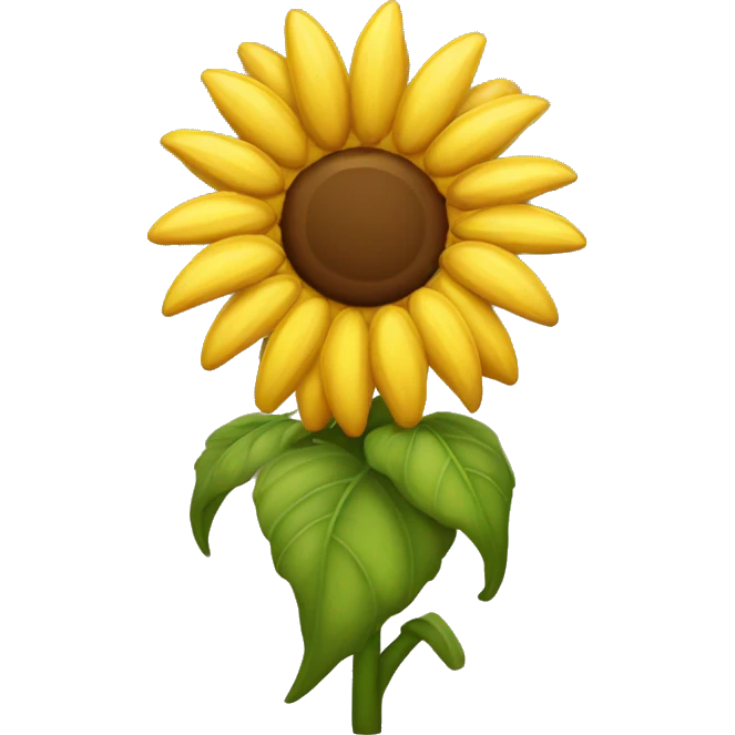 Girasol sin tallo emoji