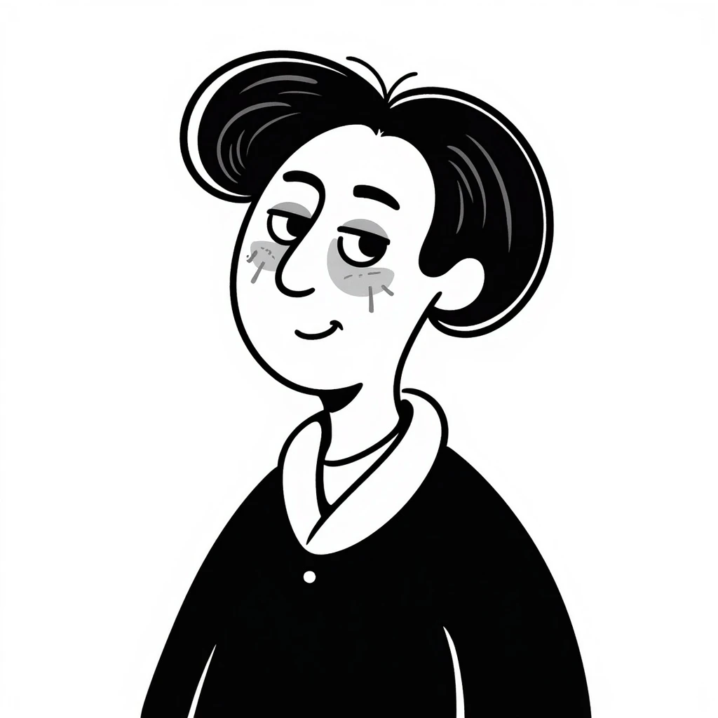 sleep deprived ugly old woman emoji