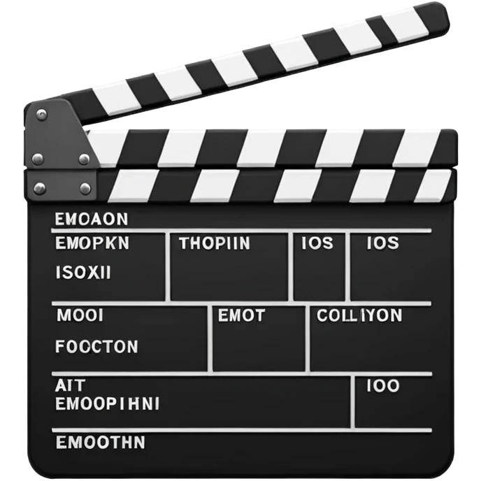 clapperboard emoji