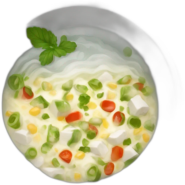 basin with russian salad emoji