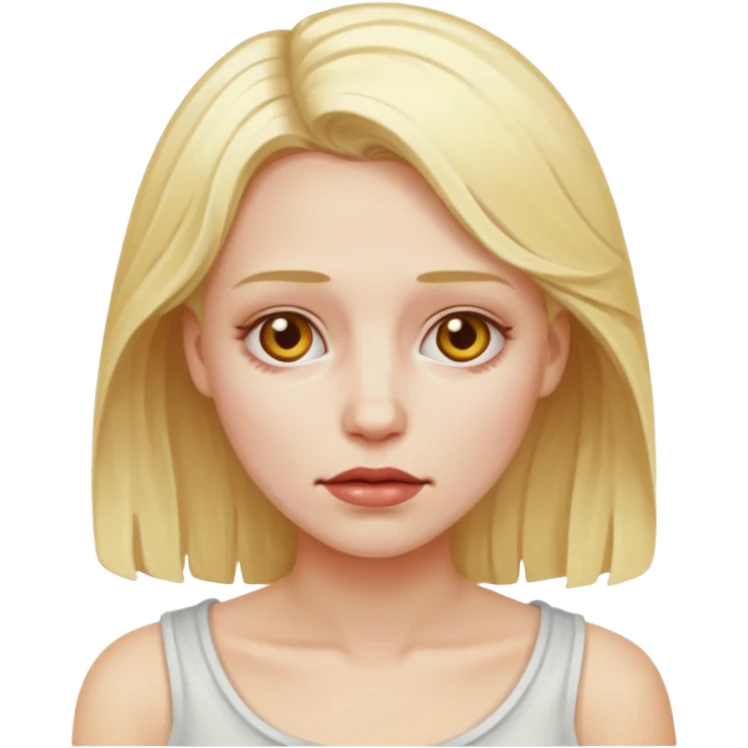 Blonde woman dying emoji
