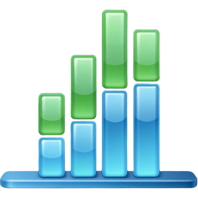 quantity three barplot descending icon emoji