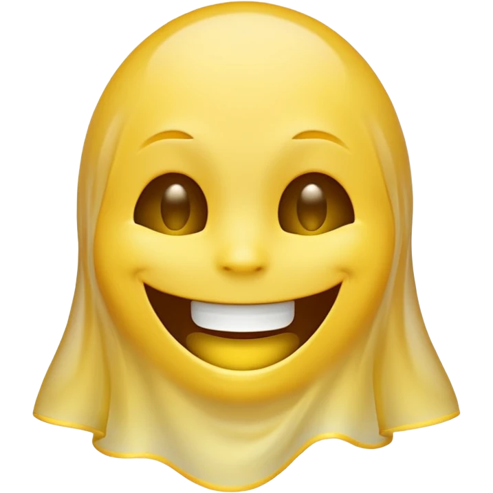 Emojis qui rigole fusionné avec l’emojis fantôme 👻 emoji