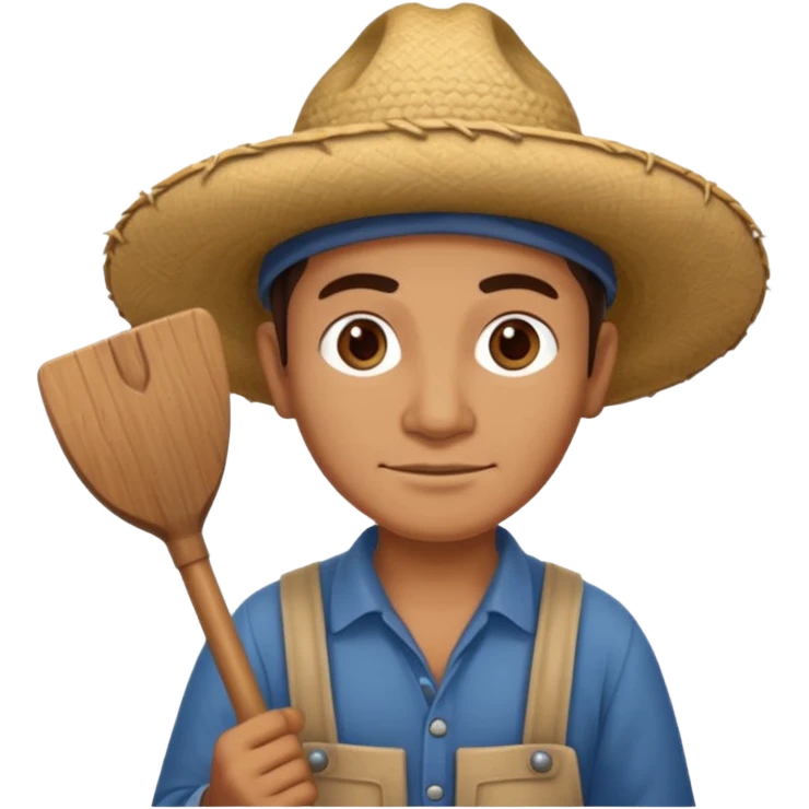 mayan farmer with spade emoji