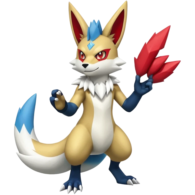 Shiny Zeraora-Lucario-Zangoose-Hybrid (Full body) emoji