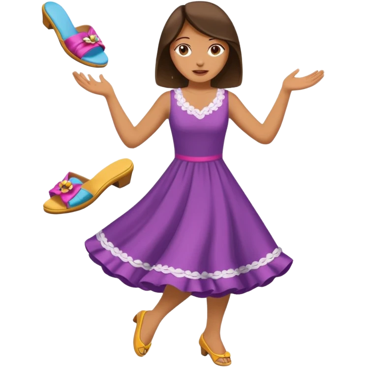 Terlik fırlatan anne emoji