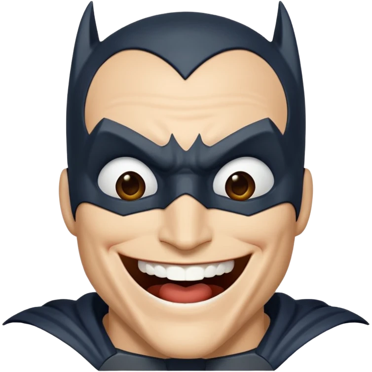 Batman laughing his head off emoji