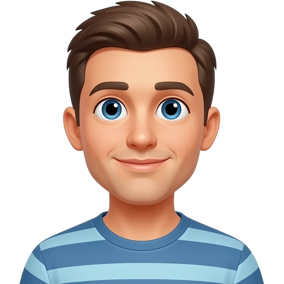 Dude looking up at clouds emoji