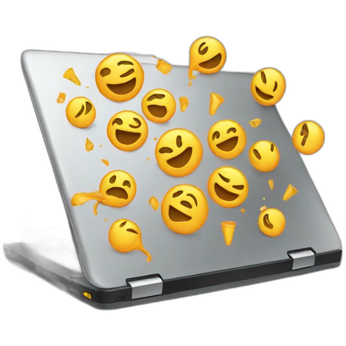 partying laptop emoji