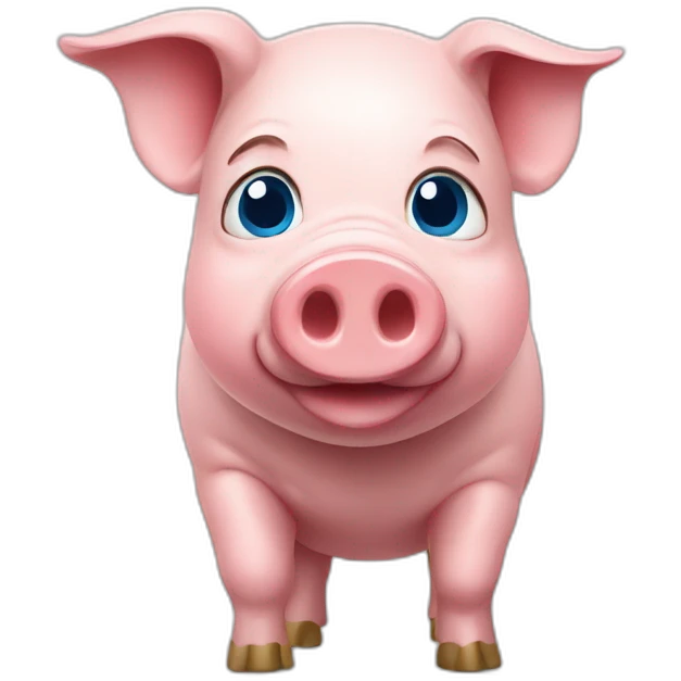 pig with Ukraine flag emoji