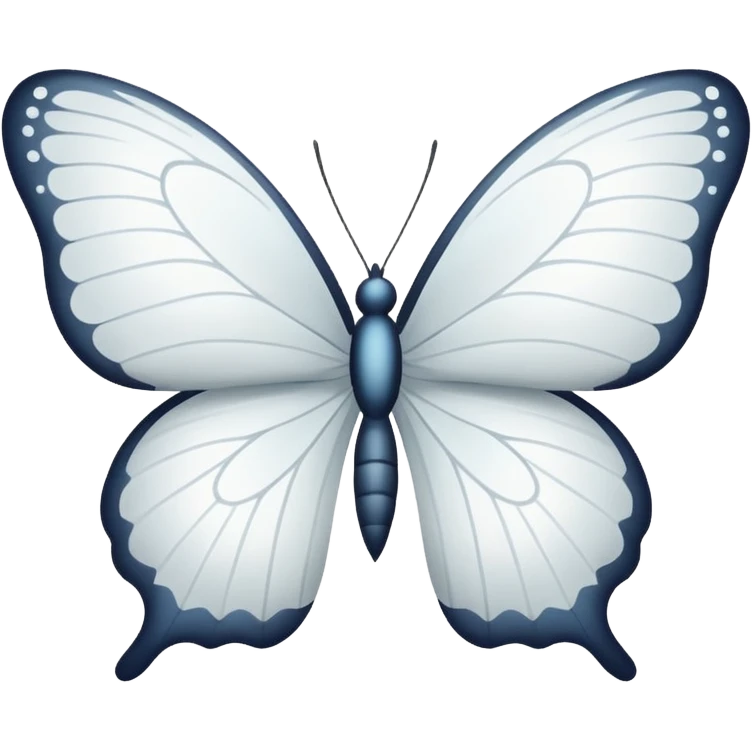 mariposa blanca emoji