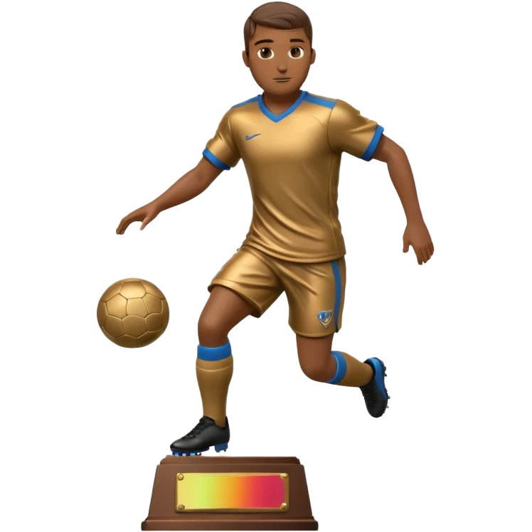 a trophy of a football player emoji