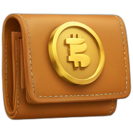 wallet with crypto emoji