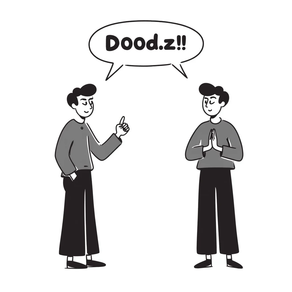 man using sign language emoji