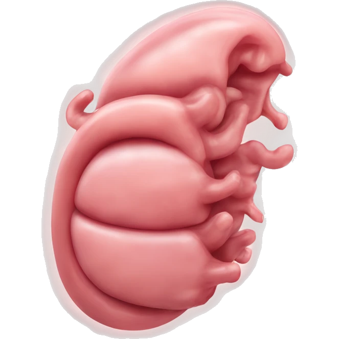 “A detailed illustration of a human stomach, with its curved shape, inner lining, and digestive features, showing subtle shading and a natural pinkish hue.” emoji
