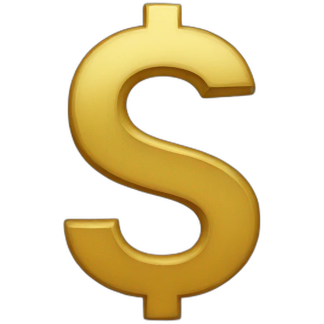 dollar sign emoji