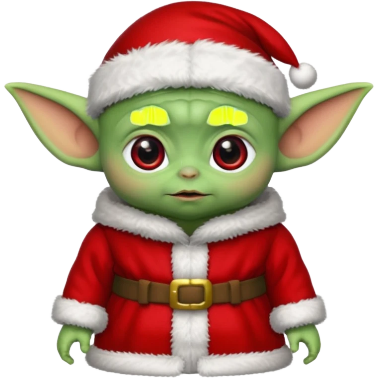 baby yoda santa hat emoji