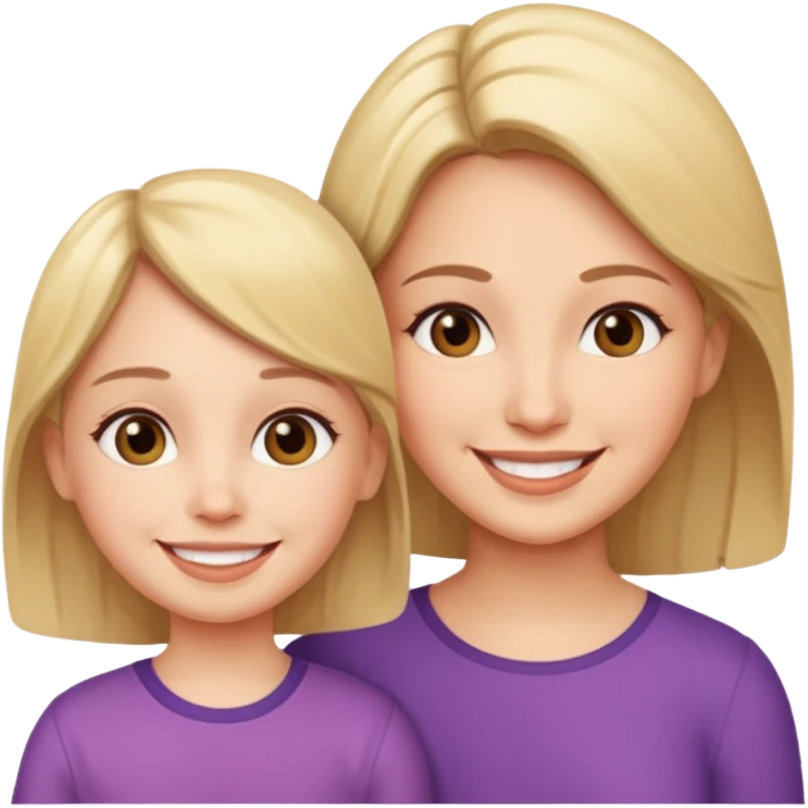 Adult mother loves her adult daughter  emoji
