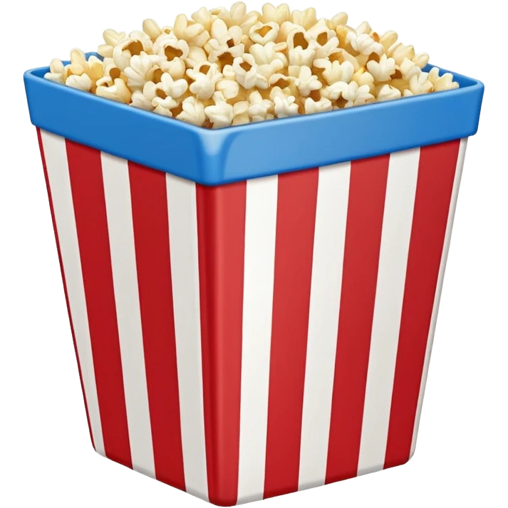 stadium popcorn in blue (#00A3E0) and red (#F9423A) emoji