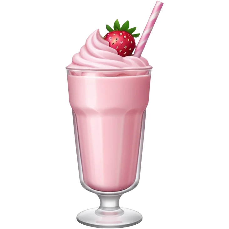 Milkshake çilekli emoji