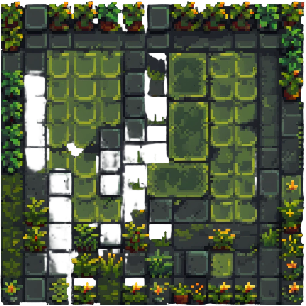 grass tile texture with border padding, top-down view, game tileset, perfectly square emoji