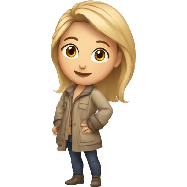 Девочка с темно-рыжими волосами и веснушками emoji