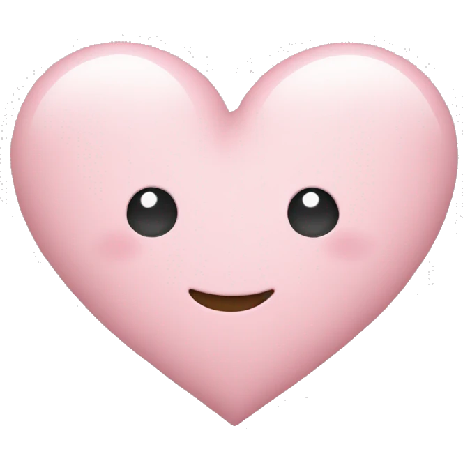 pastel pink heart emoji