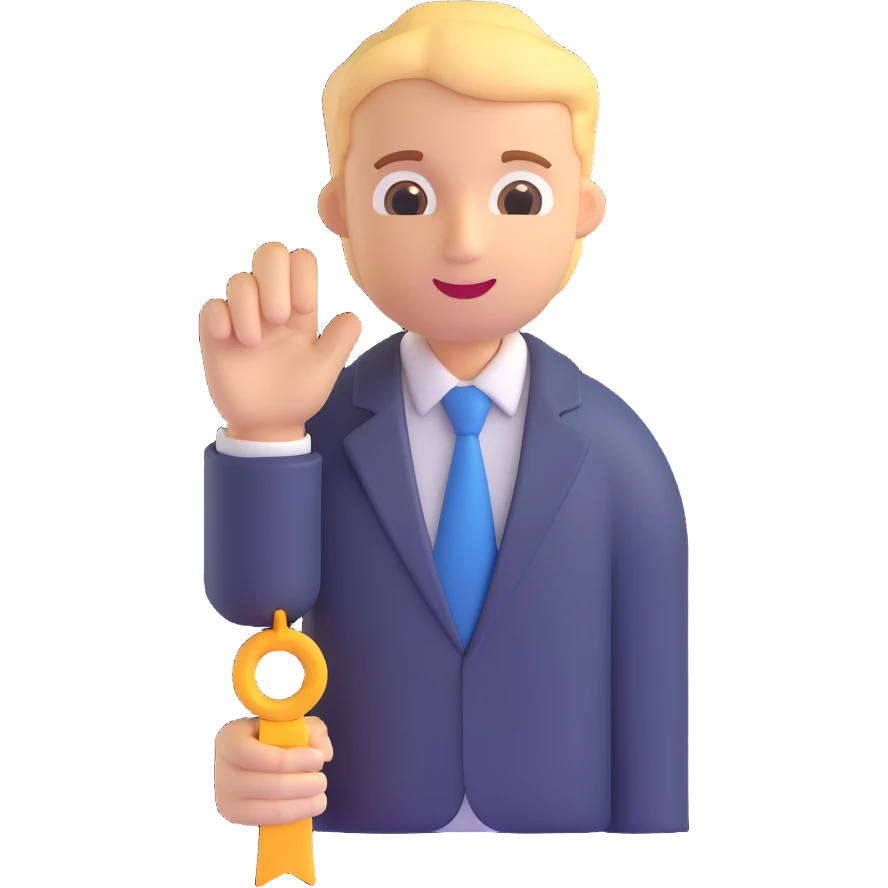 3D business icon emoji