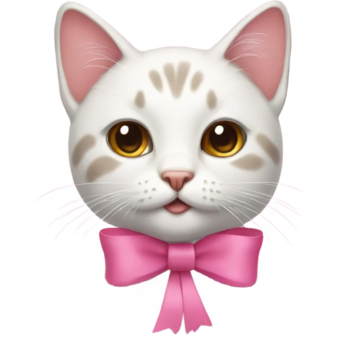 cat with pink bow emoji