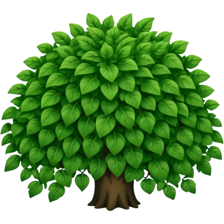 A dense bush with dark leaves and a curved organic shape. emoji