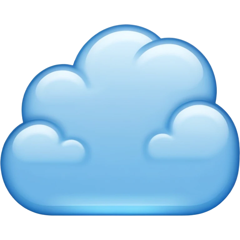 blue dialogue cloud emoji