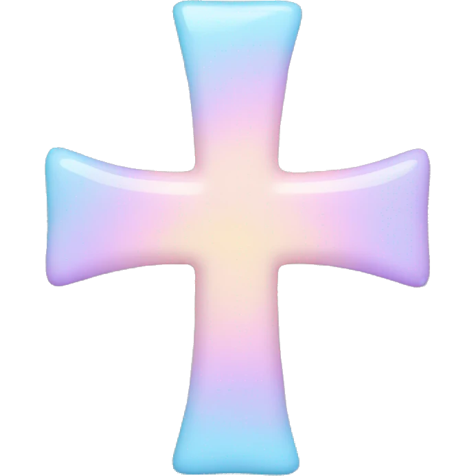 Pastel cross emoji