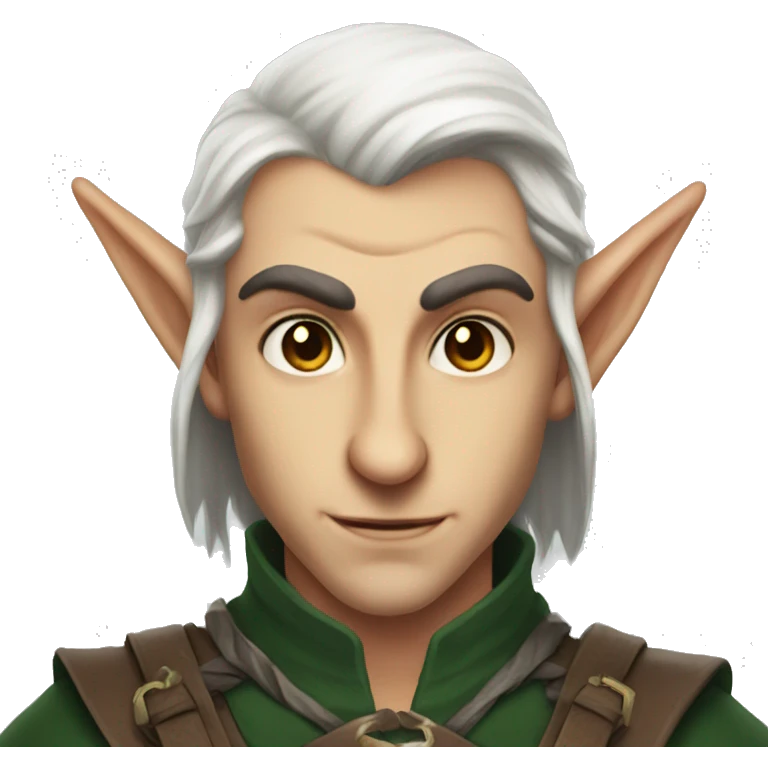 rogue male elf fantasy emoji