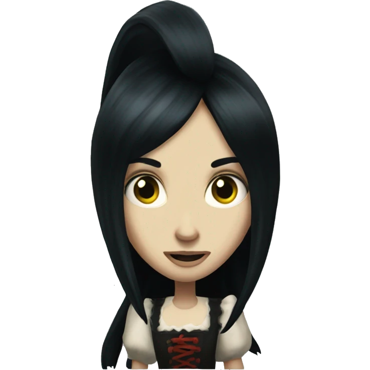 Alice madness returns long black hair emoji