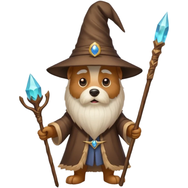 Dog wizard emoji