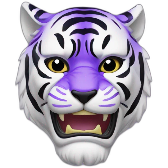 ultraviolet tiger Japanese mask emoji