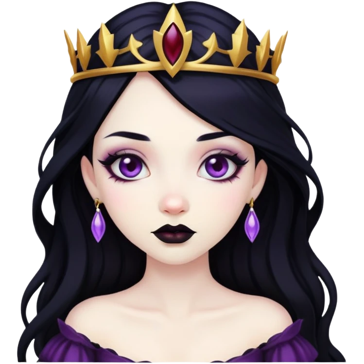 Women fairy princess goth emoji