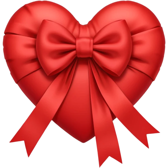 heart with ribbon bow emoji