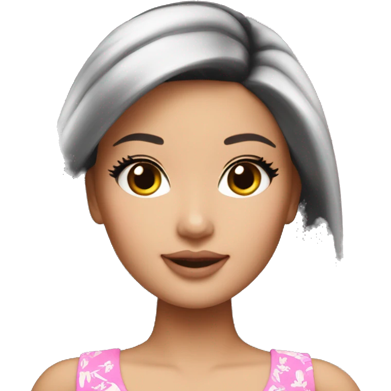 Beautiful Barbie asian emoji
