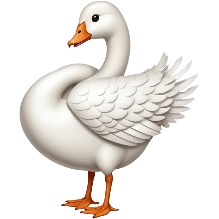 Goose with heart emoji
