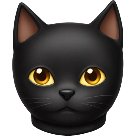 Black cat with balaclava  emoji