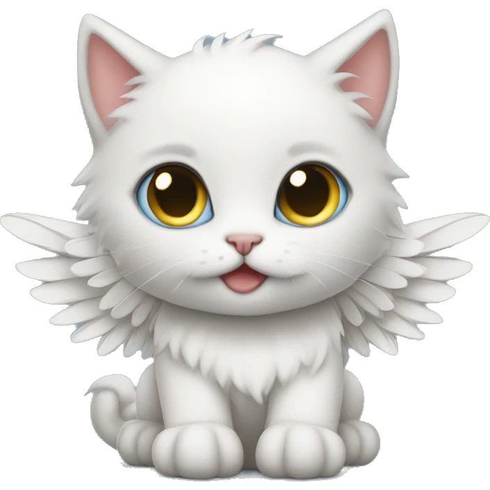 Kitten with wings  emoji