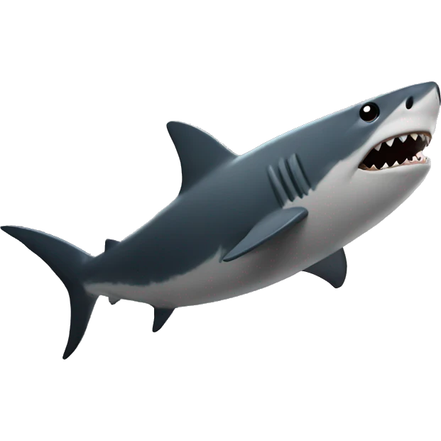 Thunderstorm with a shark tail emoji